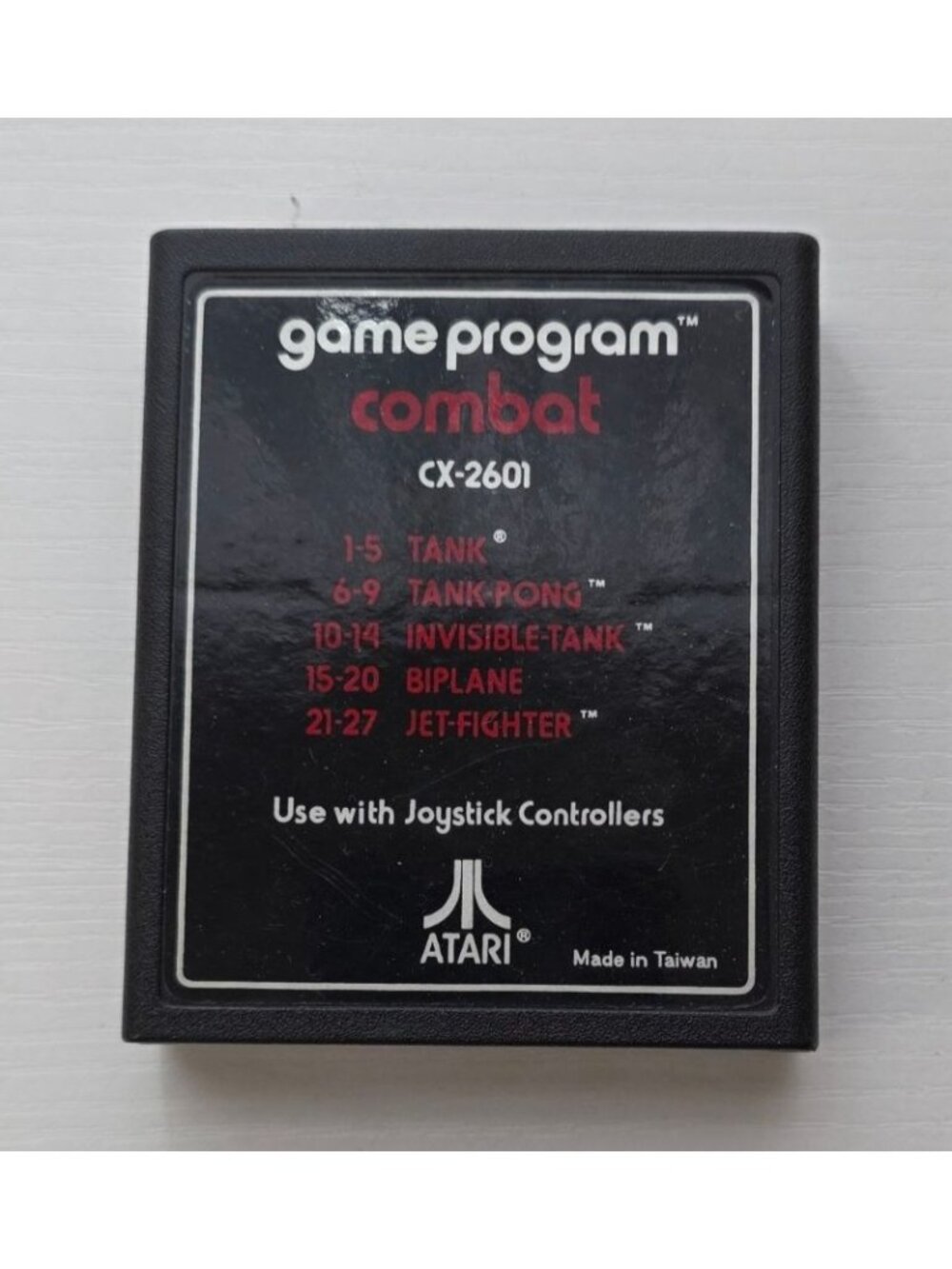 Vintage  Atari 2600  Combat  Cartridge